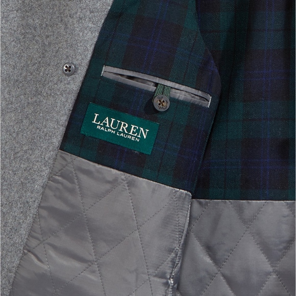 Lauren Ralph Lauren Luke Wool-Blend Peacoat NWT 42R Navy Double-Breasted - Picture 7 of 7